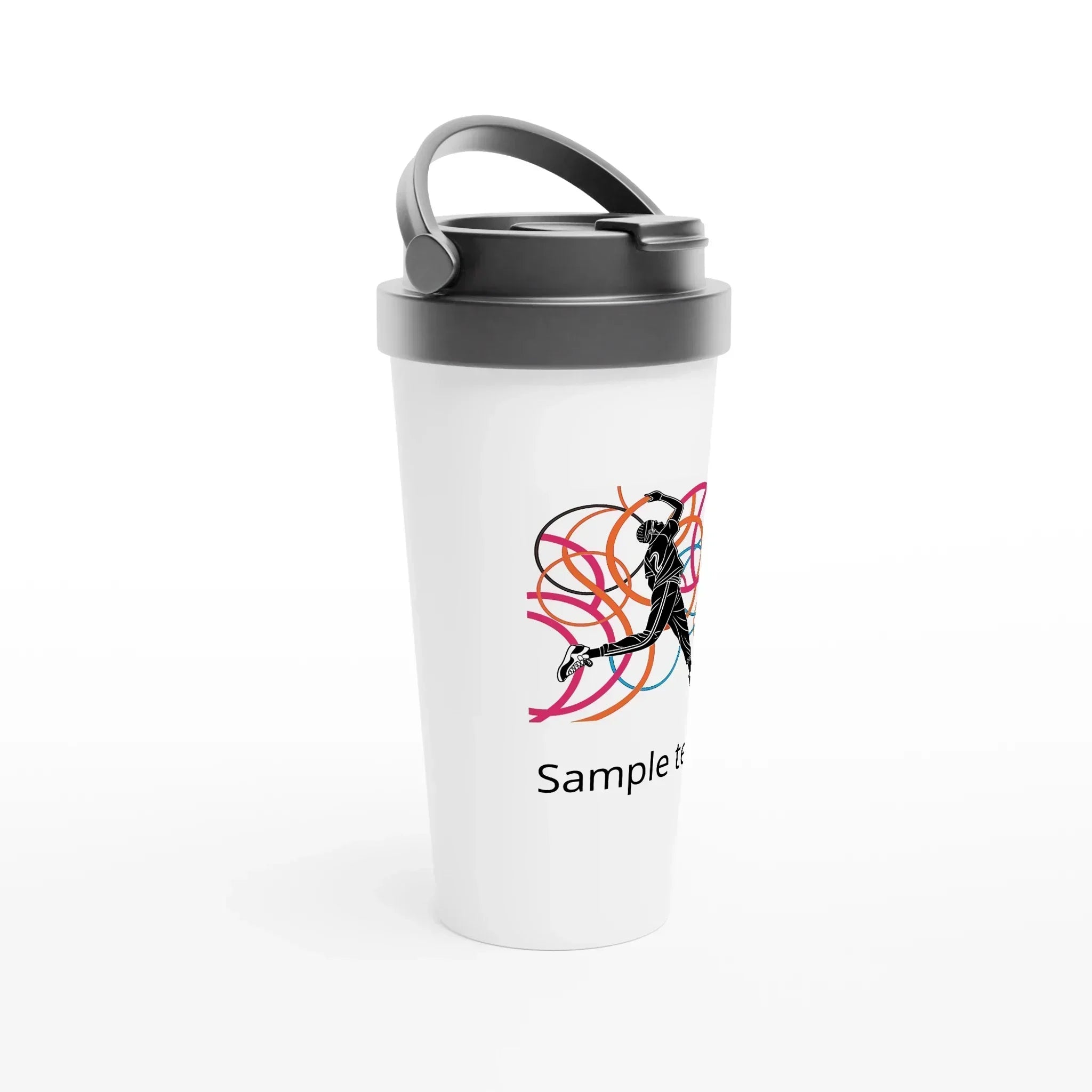Enjoy Every Sip with the White 15oz Stainless Steel Travel Mug
