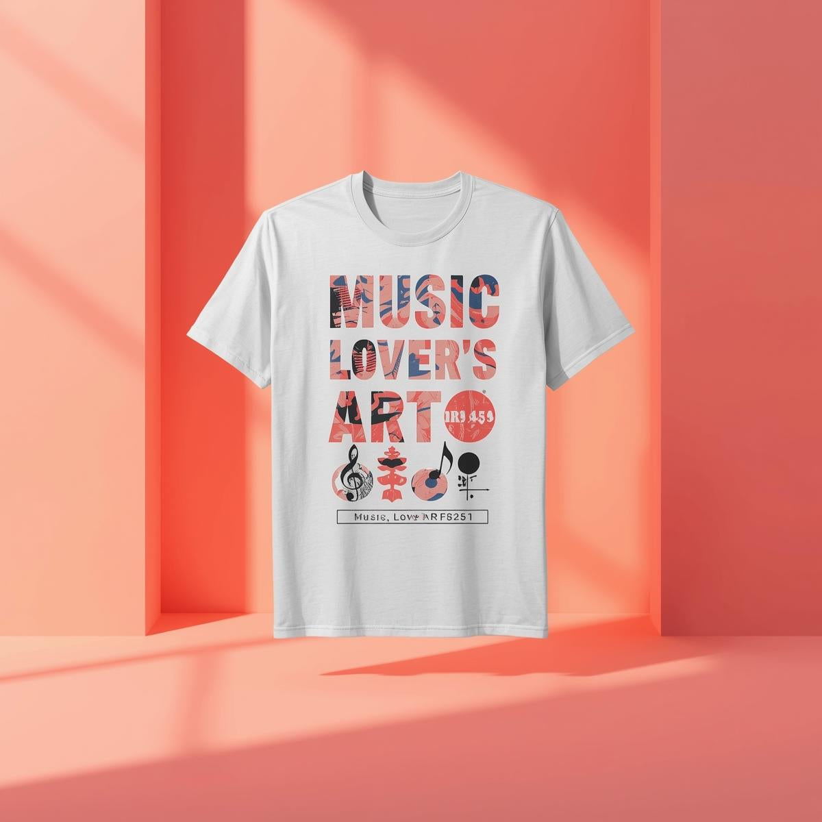Camiseta artística para amantes de la música